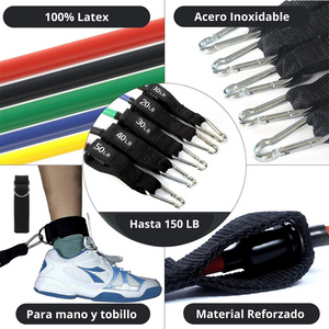 12 x Bandas de Resistencia Tubulares Premium