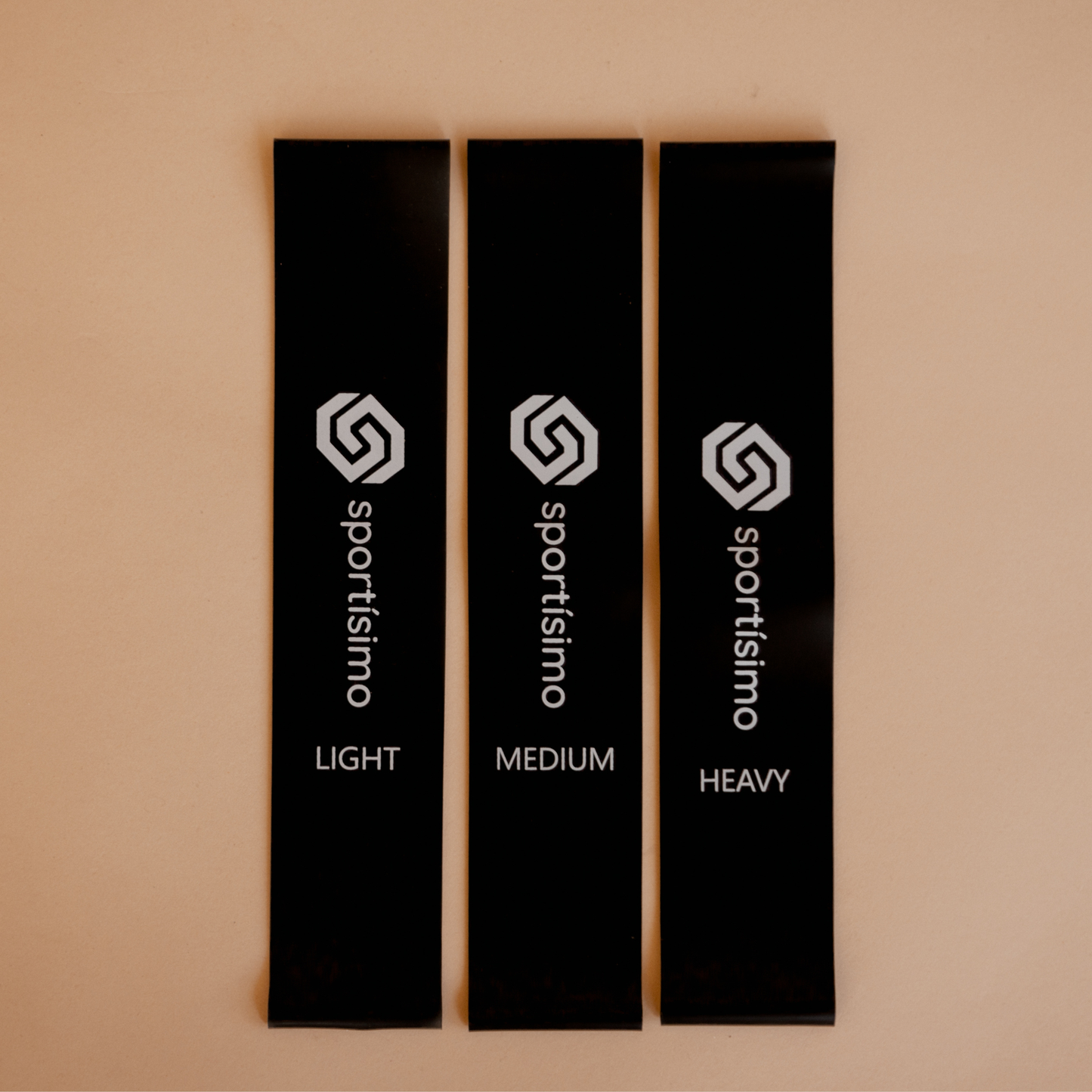 Mini Ligas de Resistencia (Set de 3) – Ligera, Media y Fuerte