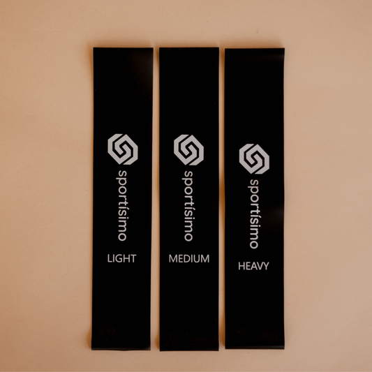 Mini Ligas de Resistencia (Set de 3) – Ligera, Media y Fuerte